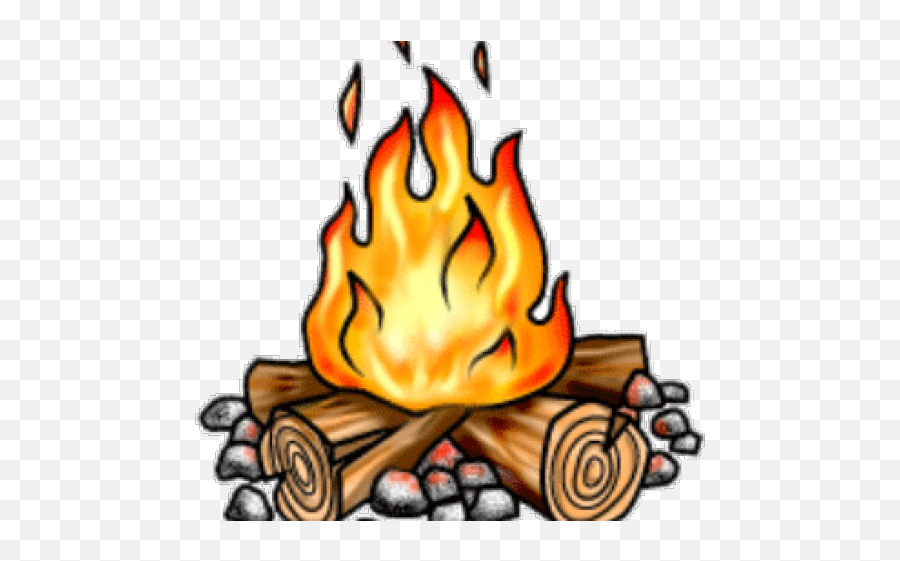 Drawn Campfire Fire Png - Transparent Background Camp Fire Clipart Emoji,Campfire Png