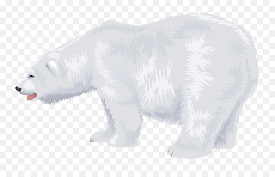 White Polar Bear Transparent Png Clip - Transparent White Polar Bear Emoji,North Pole Clipart