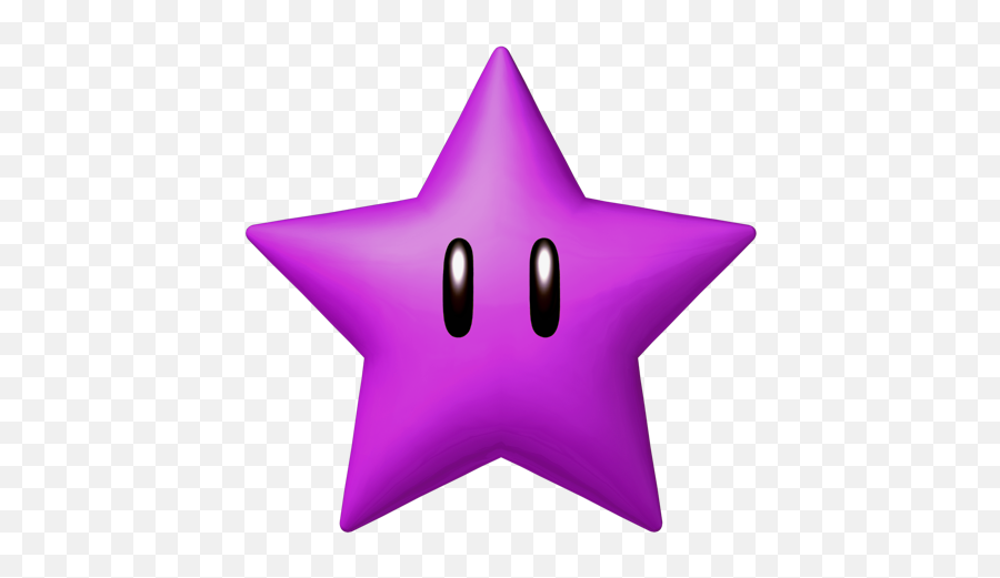 Purple Star Smw3d - Transparent Mario Purple Star Emoji,Mario Star Png