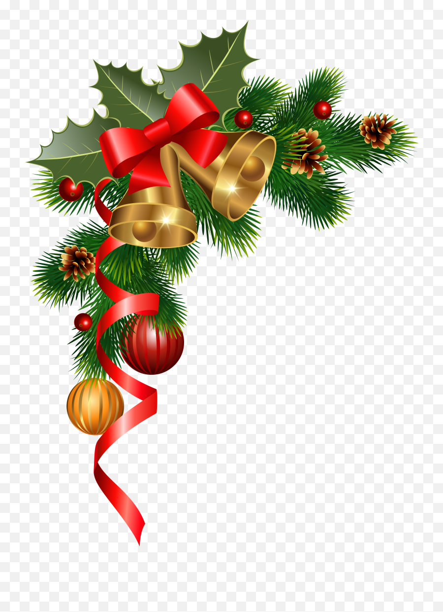 Download Christmas Free Png Transparent Image And Clipart - Transparent Christmas Corner Png Emoji,Christmas Border Clipart