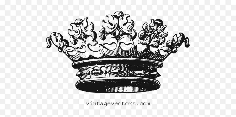 Princess Crown Clipart Transparent Background - Clip Art Library Crown Vintage Vector Emoji,Princess Crown Clipart Black And White