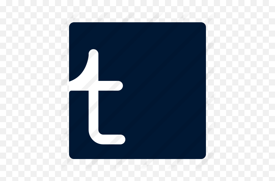 Tumblr - Free Social Icons Vertical Emoji,Tumblr Icon Transparent