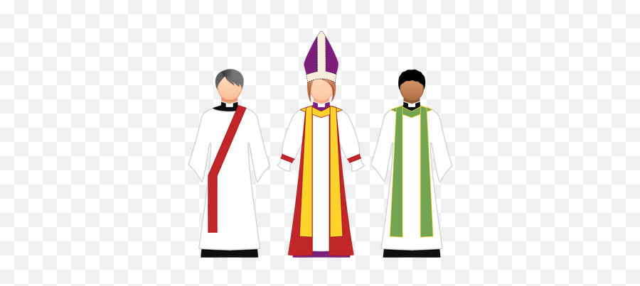 Bishop And Priest - Bishops Priests And Deacons Emoji,Priest Clipart