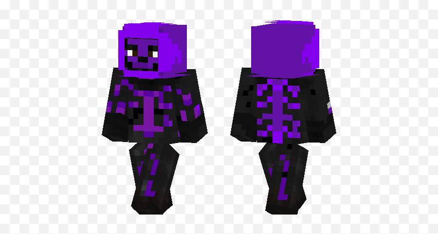 Purple Skull Trooper - Dark King Minecraft Skin Emoji,Skull Trooper Png