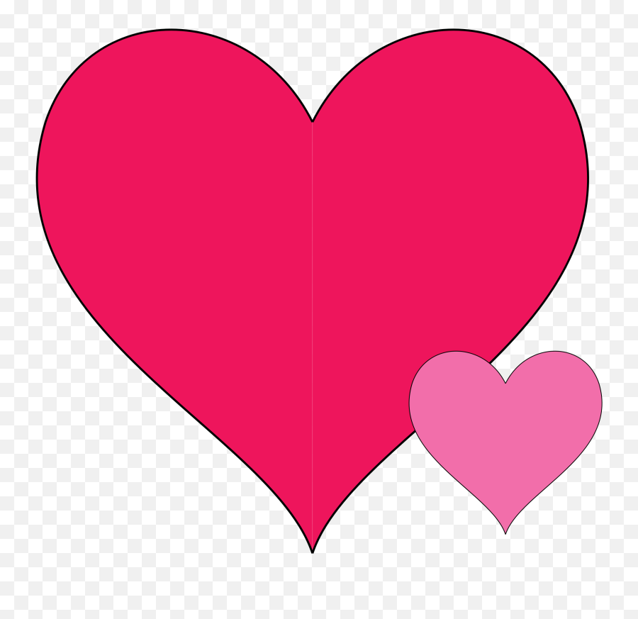 Clipart Double Hearts Doodle - Clip Art Emoji,Doodle Clipart