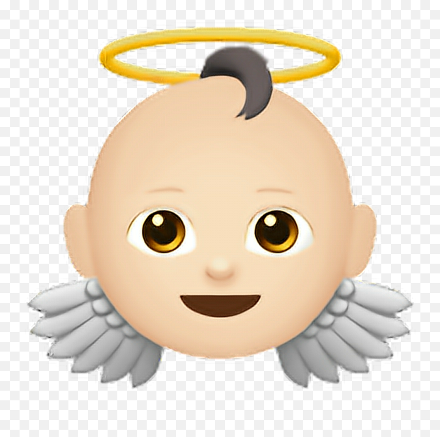 Emoji Iphone Iphoneemoji Angel Emotico - Angel Emoji Iphone Png,Angel Emoji Png