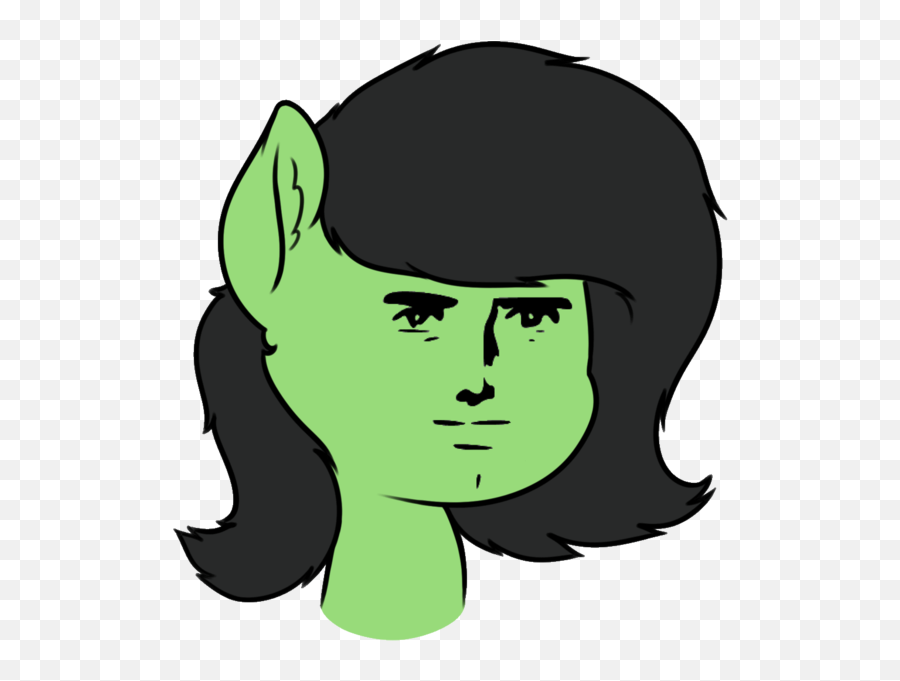 Smoldix Bust Ear Fluff Earth - Hair Design Emoji,Yaranaika Transparent