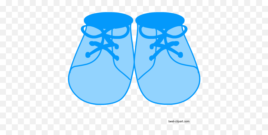 Download Hd Blue Baby Shoes Free Clip Art For Baby Shower - Clip Art Baby Shoes Png Emoji,Shower Clipart