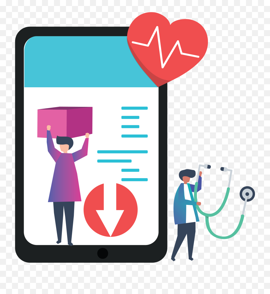 Pdf Banner - Digital Health Illustration Png Clipart Full Heart Emoji,Health Clipart