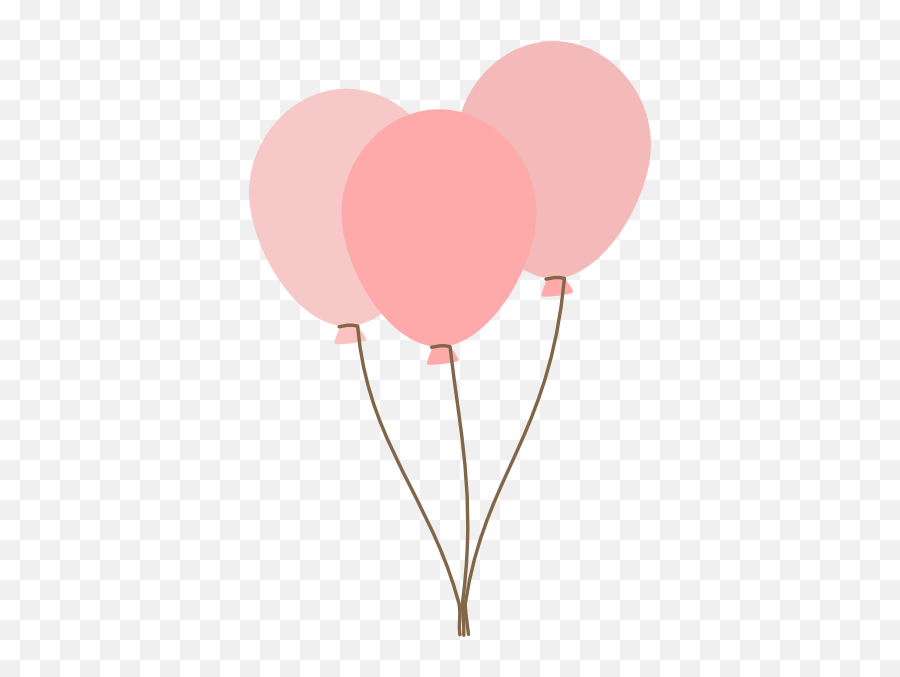 Pink Balloons Clipart Transparent Png - Pastel Balloon Clipart Png Emoji,Balloon Clipart
