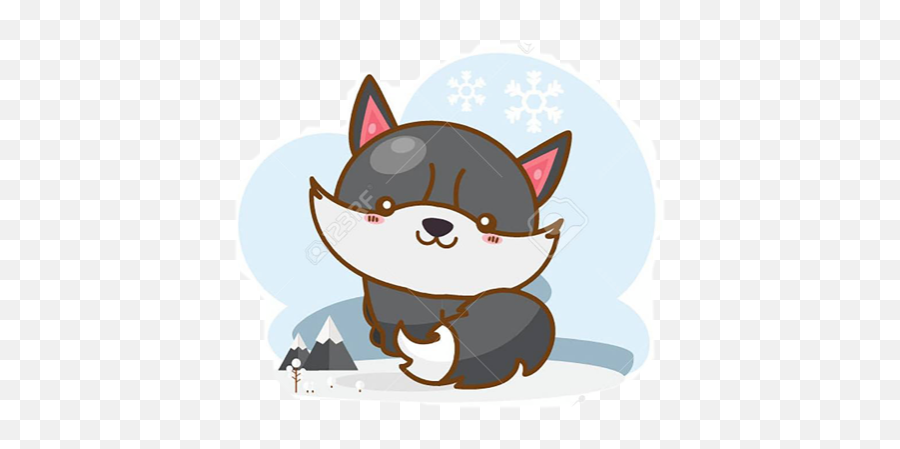 Wolf Sticker By Bubble Tea Uwu Emoji,Boba Tea Clipart