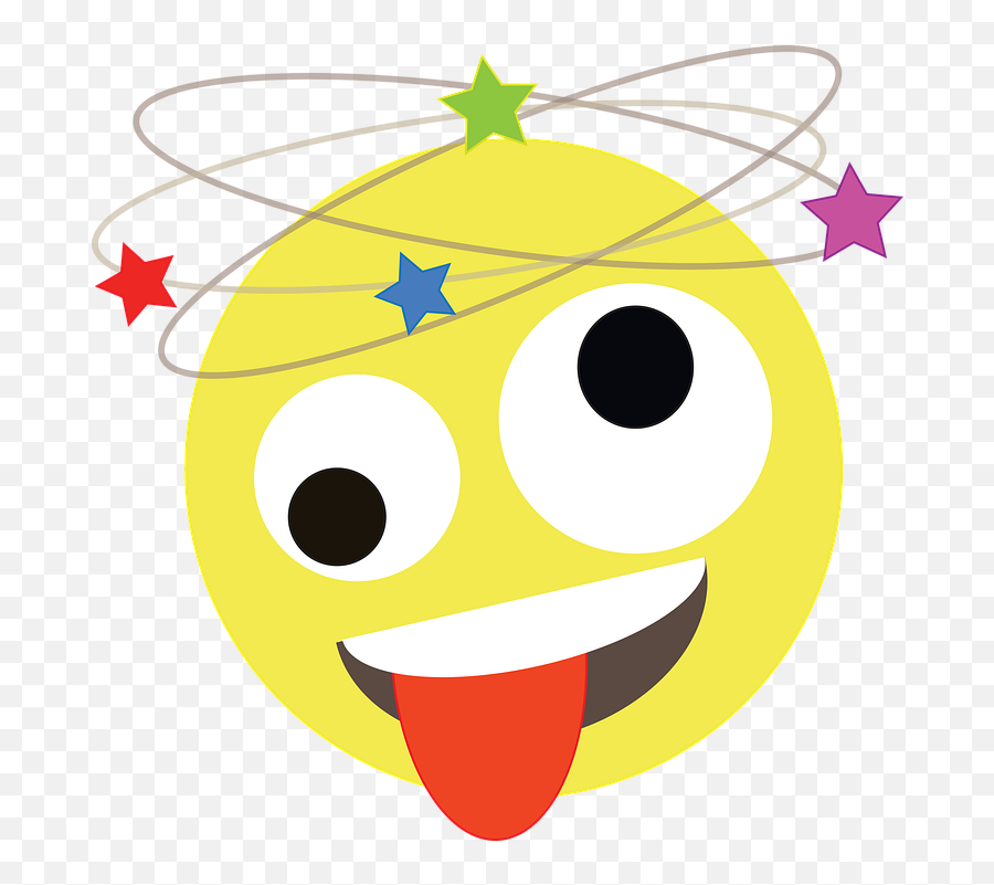 Dizzy Emoji Emoticon - Free Vector Graphic On Pixabay,Dizzy Clipart