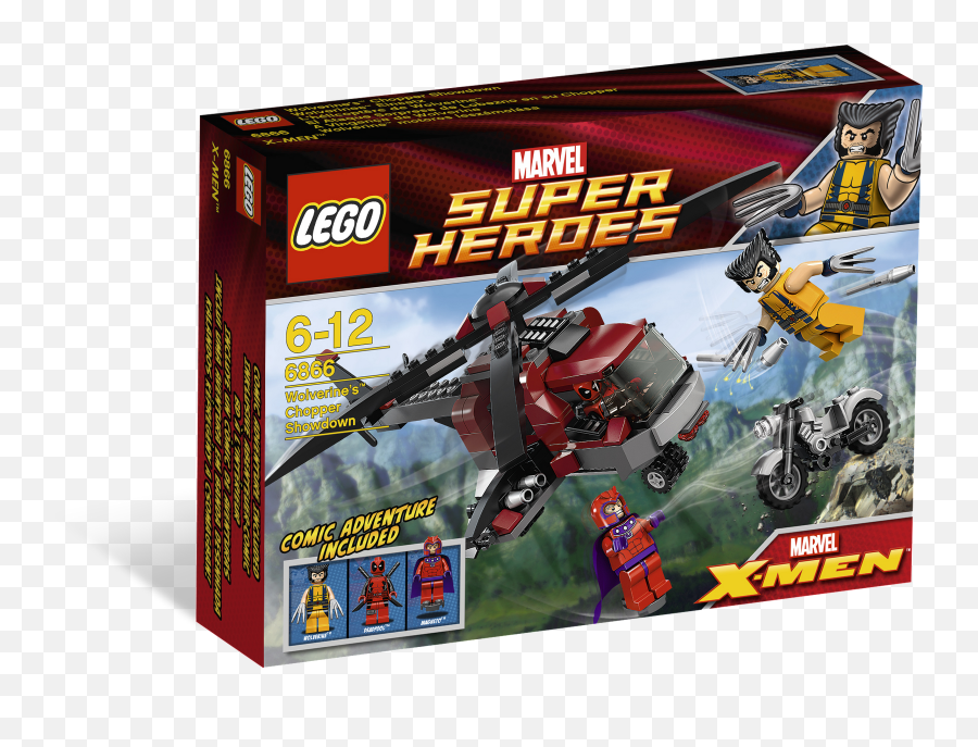 6866 Alt1 - Lego Wolverine Chopper Showdown Full Size Png Emoji,Wolverine Claws Png