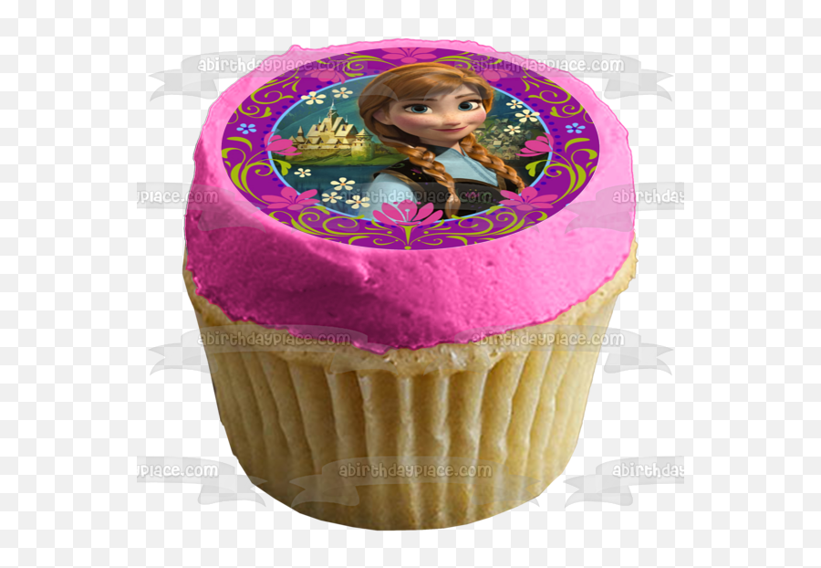 Disney Frozen Anna Castle Lake Edible Cake Topper Image Abpid04568 Emoji,Anna Frozen Png