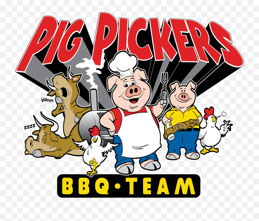 Pig Picker Bbq Team Severn Md Bowie Md Logo Restaurant - Bbq Pork Cartoon Emoji,Pig Logo