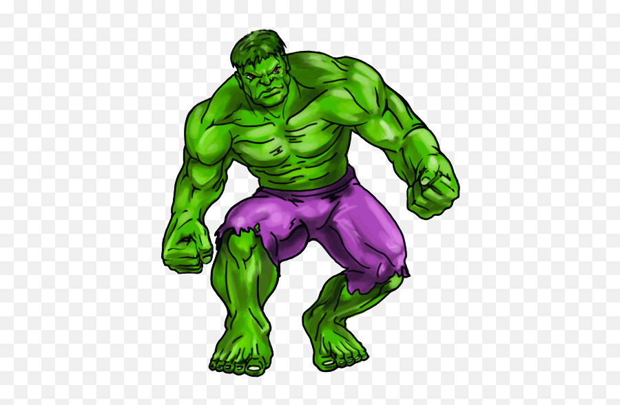Cartoon Clip Art Hulk Marvel - Hulk Clip Art Emoji,Hulk Clipart