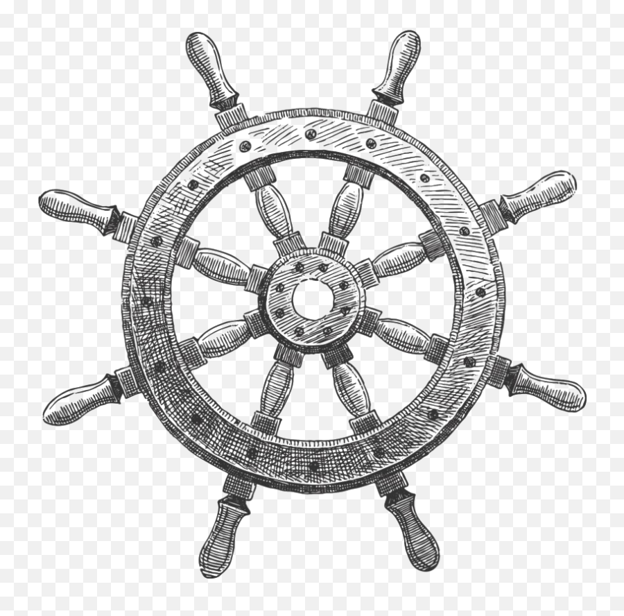 Download Full Size Of Boat Steering Wheel Png Clipart - Transparent Background Ship Wheel Clipart Emoji,Wheel Clipart