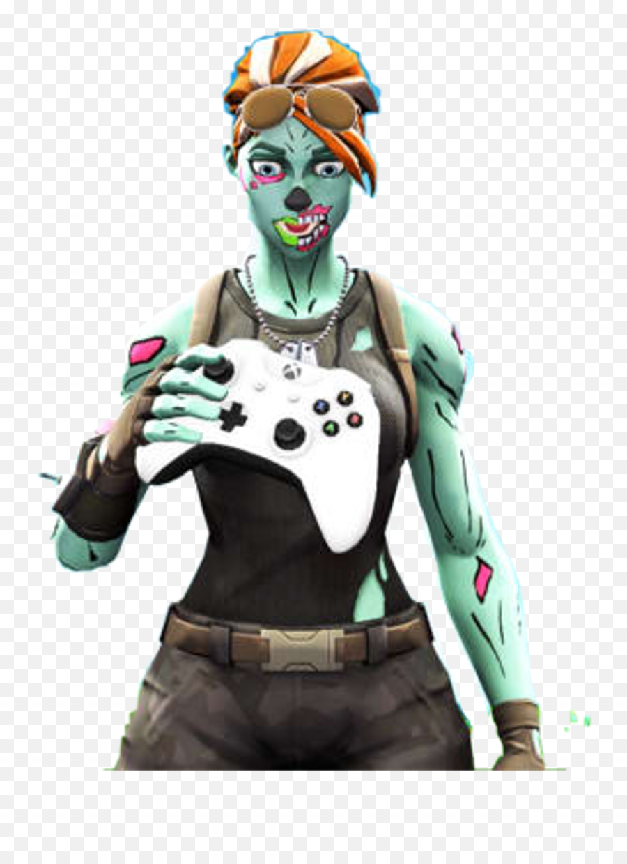 Fortnite Ghoul Trooper Png - Ghoul Trooper Png Holding Xbox Controller Emoji,Ghoul Trooper Png