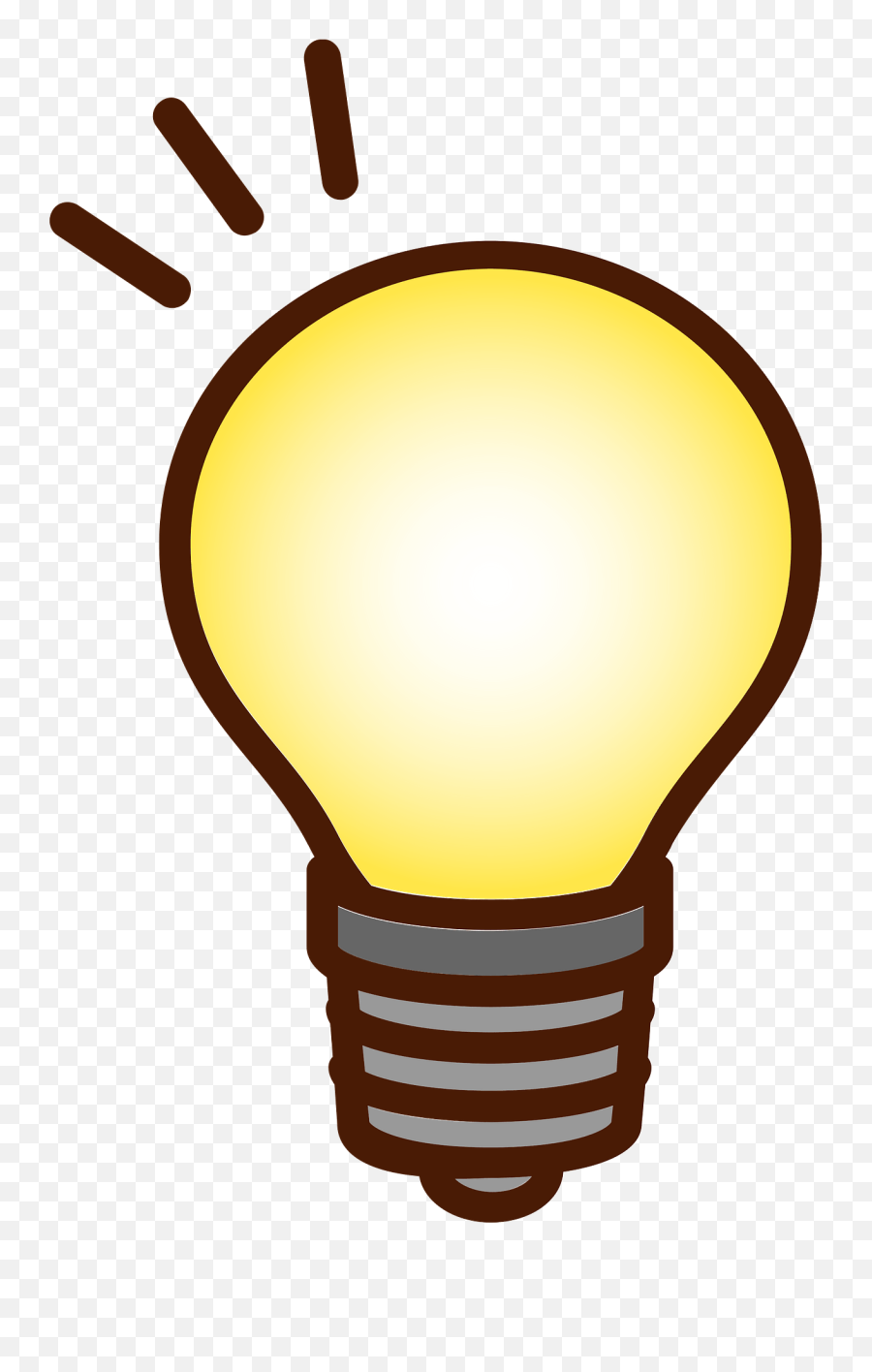 Light Bulb Clipart - Bulb Clip Art Light Emoji,Lightbulb Clipart
