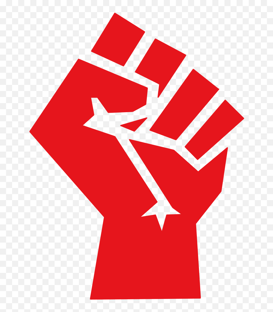 Red Stylized Fist - Red Fist Emoji,Fist Logo