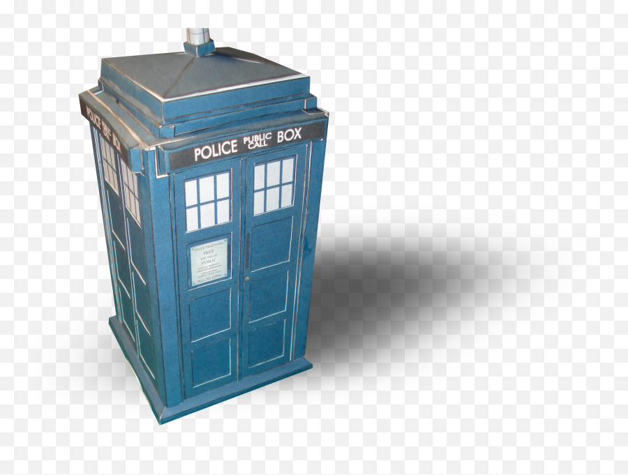 Doctor Who Tardis Papercraft Templates - Tardis Papercraft Emoji,Tardis Png