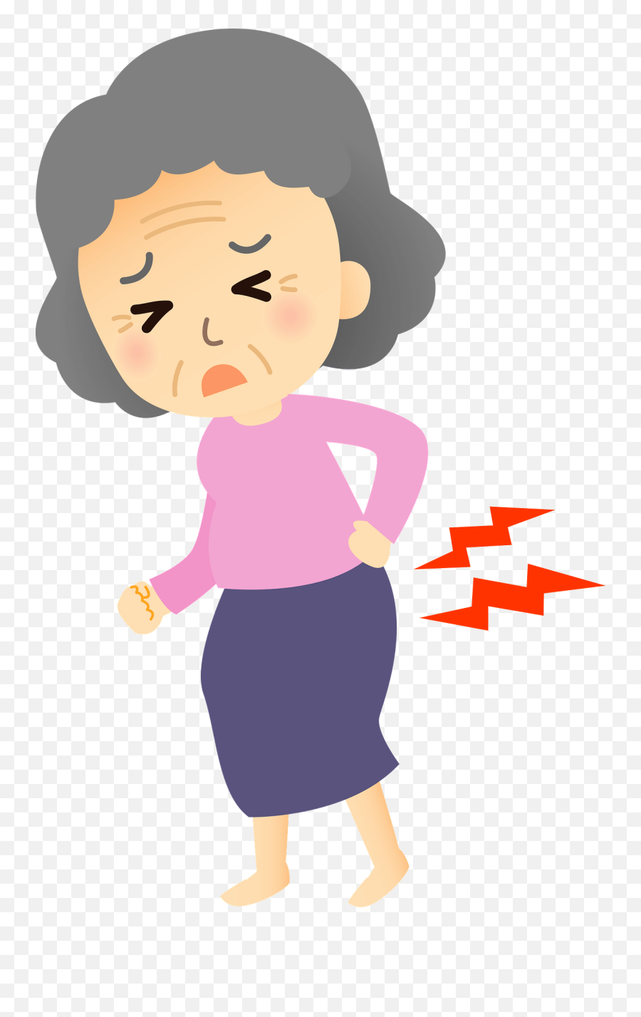 Low Back Pain Clipart - Woman Back Pain Clipart Emoji,Back Clipart