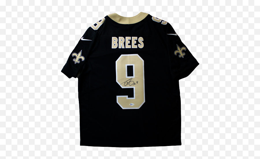 Drew Brees New Orleans Saints Signed Authentic Nike Limited Black Jersey Bas - Drew Brees Signed Jersey Emoji,New Orleans Saints Png