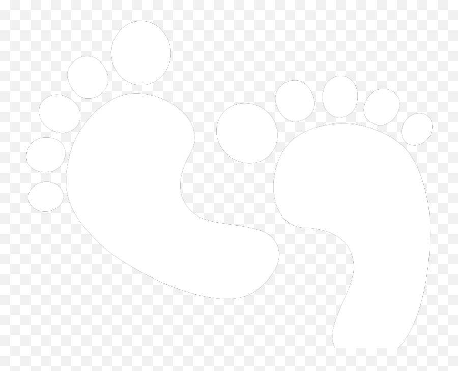 Baby Feet Svg Clip Arts Download - White Baby Feet Png Emoji,Feet Clipart