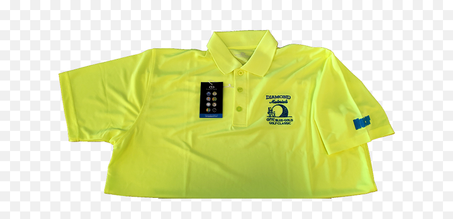 Blue - Gold Neon Golf Shirt Emoji,Transparent Top