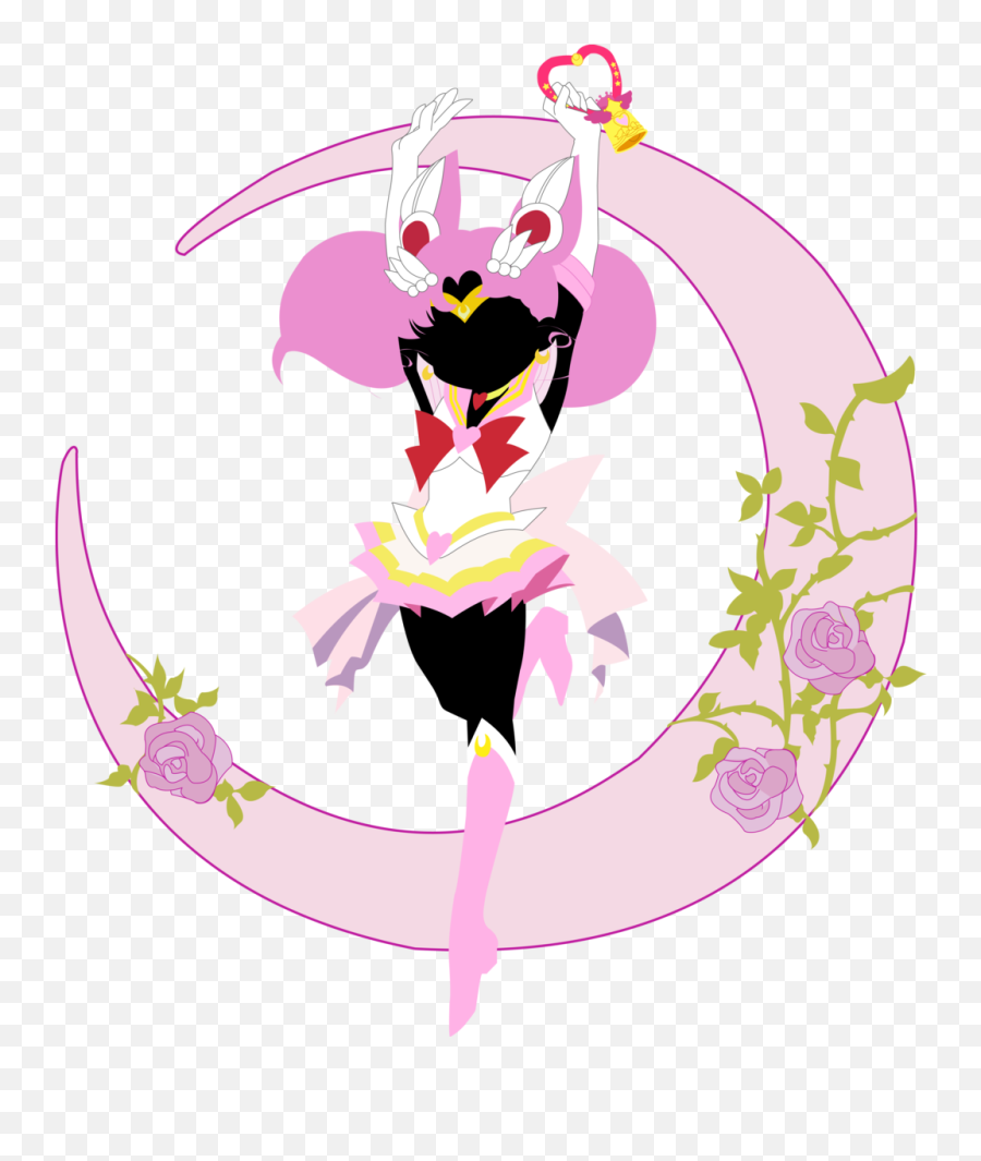 Super Sailor Chibi Moon Fan Art - Sailor Moon Clipart Full Emoji,Sailor Moon Crystal Logo