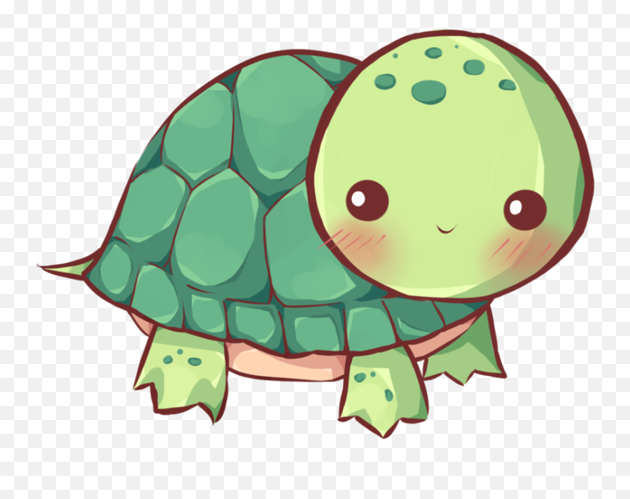 Drawn Turtle Transparent - Kawaii Turtle Clipart Full Size Kawaii Turtle Emoji,Turtle Clipart