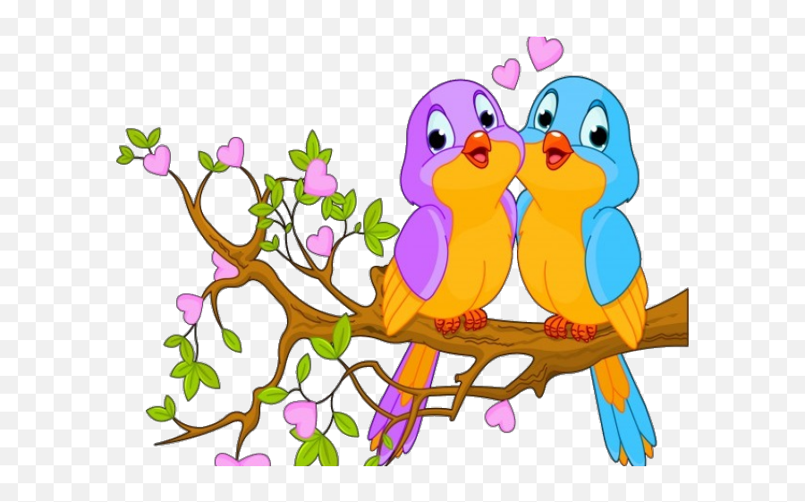 Love Birds Png - Love Birds Clipart 4 Bird Birds Couple Birds Clipart Emoji,Bird Clipart