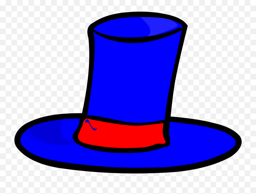 Top Hat Svg Vector Top Hat Clip Art - Blue Top Hat Clipart Emoji,Top Hat Clipart
