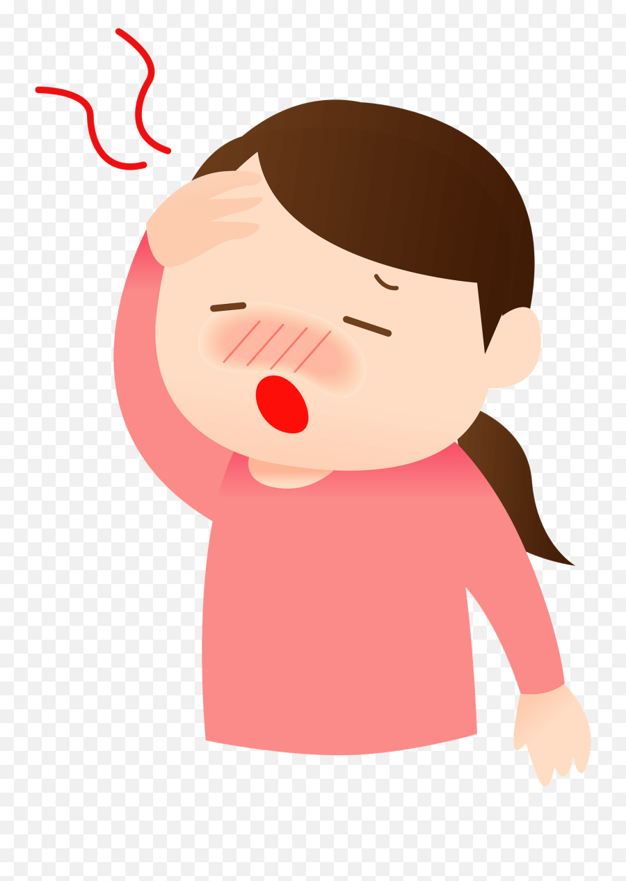 Woman Is Sick With A Cold Clipart - Clipart Sick Emoji,Cold Clipart