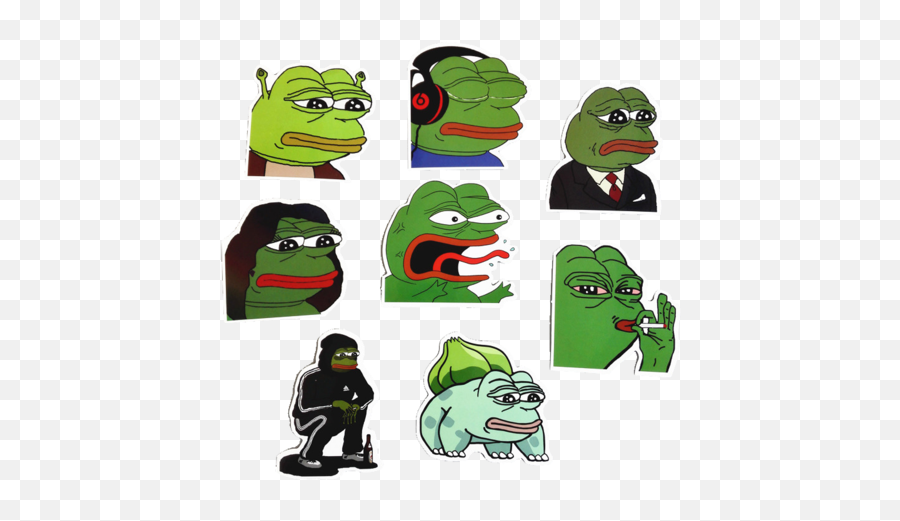 Download Pepe Meme Sticker Collection Free Shipping Emoji,Pepe Face Png
