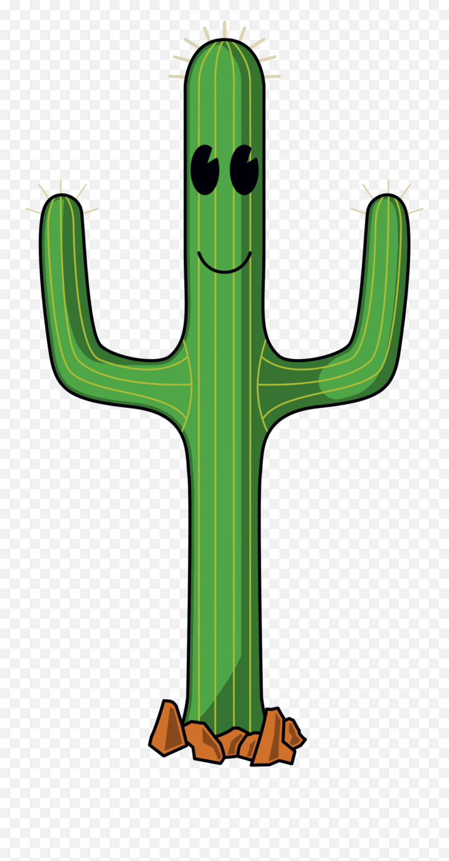 Little Cactus Cartoon - Transparent Background Cartoon Cactus Clipart Emoji,Cactus Clipart