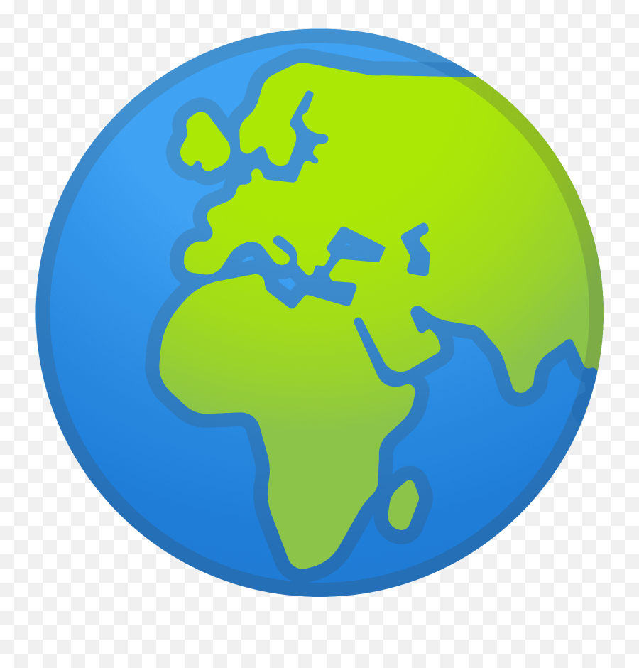 Globe Showing Europe - Globe Emoji,Africa Clipart