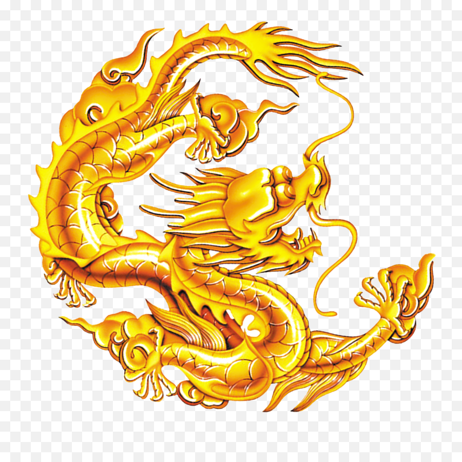 Dragon Png - Clipart Chinese Golden Dragon Emoji,Dragon Transparent