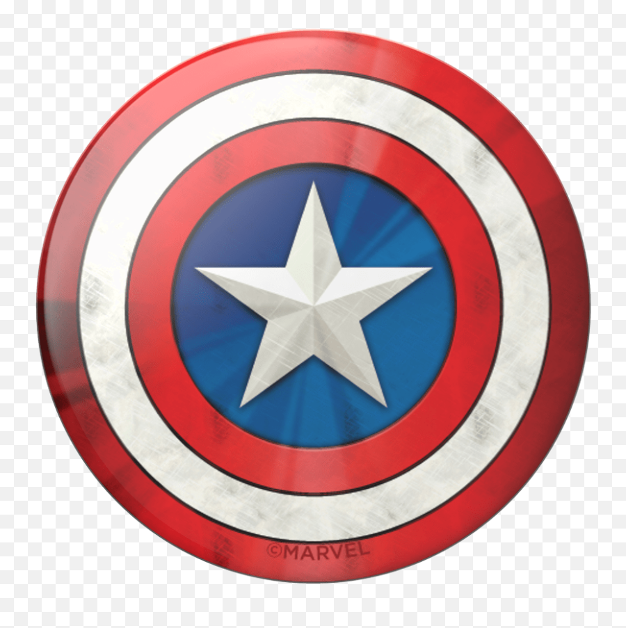 Captain America Logo Popgrip - Logo Marvel Captain America Emoji,Captain America Logo