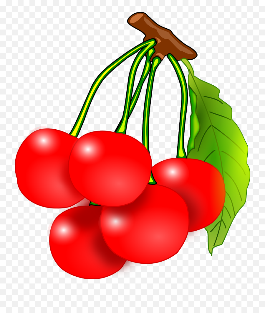 Free Fruit Clipart Animations And - Clipart Of Cherries Emoji,Fruit Clipart