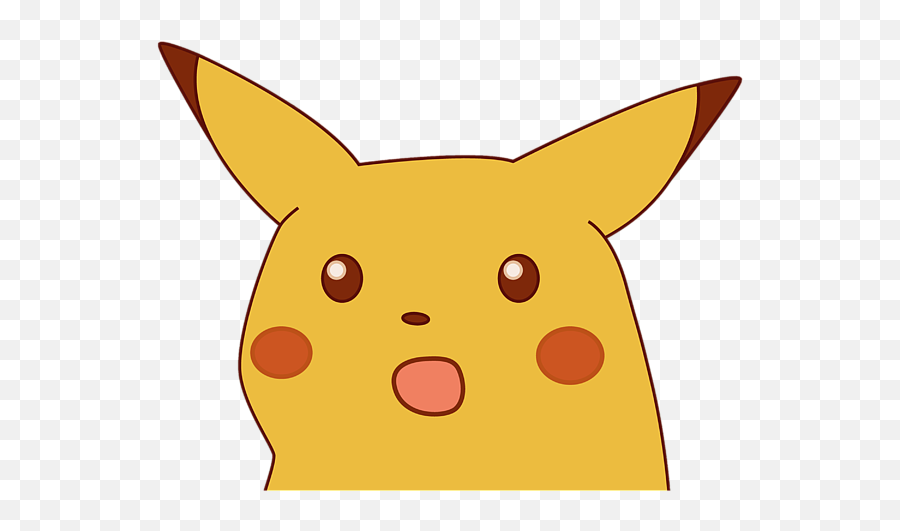 Pikachu Meme Face Throw Pillow - Surprised Pikachu Sticker Emoji,Meme Face Transparent