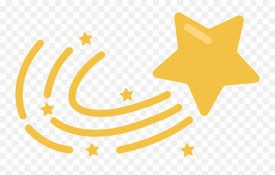 Shooting Star Clipart Free Download Transparent Png - Star Clipart Creazilla Emoji,Meteor Clipart