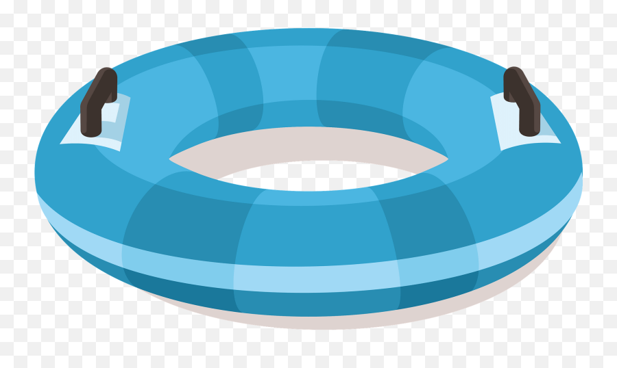 Inflatable Swimming Ring Blue Clipart Free Download - For Swimming Emoji,Ring Clipart