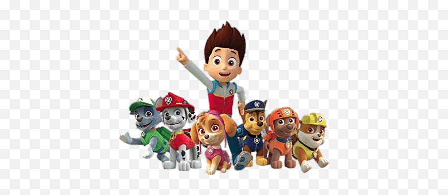 Check Out This Transparent Paw Patrol Ryder And Dog Team Png - Paw Patrol All Characters Png Emoji,Team Png