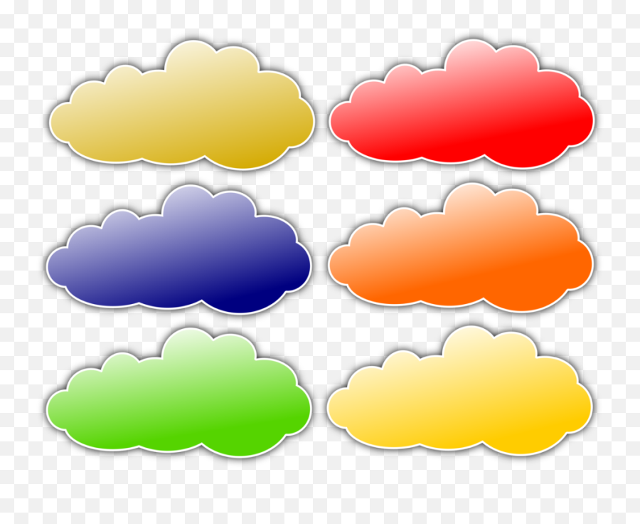 Colour Clouds Png Clip Art Colour Clouds Transparent Png - Colorful Clouds Clipart Png Emoji,Clouds Transparent