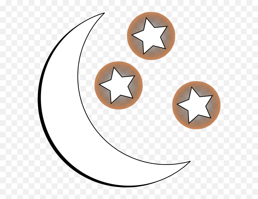 Moon And Stars Outline Svg Vector Moon And Stars Outline - Dot Emoji,Moon And Stars Clipart