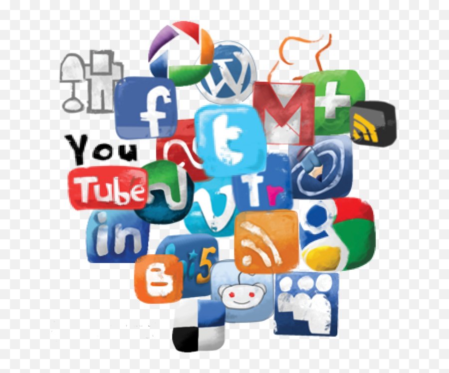 8 Social Icons Clipart - Preview Social Media Clip Social Network Clipart Emoji,Social Media Logos