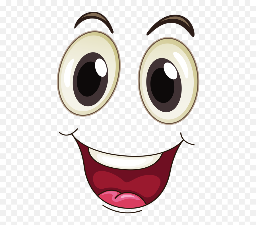 Eye Mouth Cartoon Face Clip Art - Happy Face Png Download Emoji,Cartoon Mouth Png