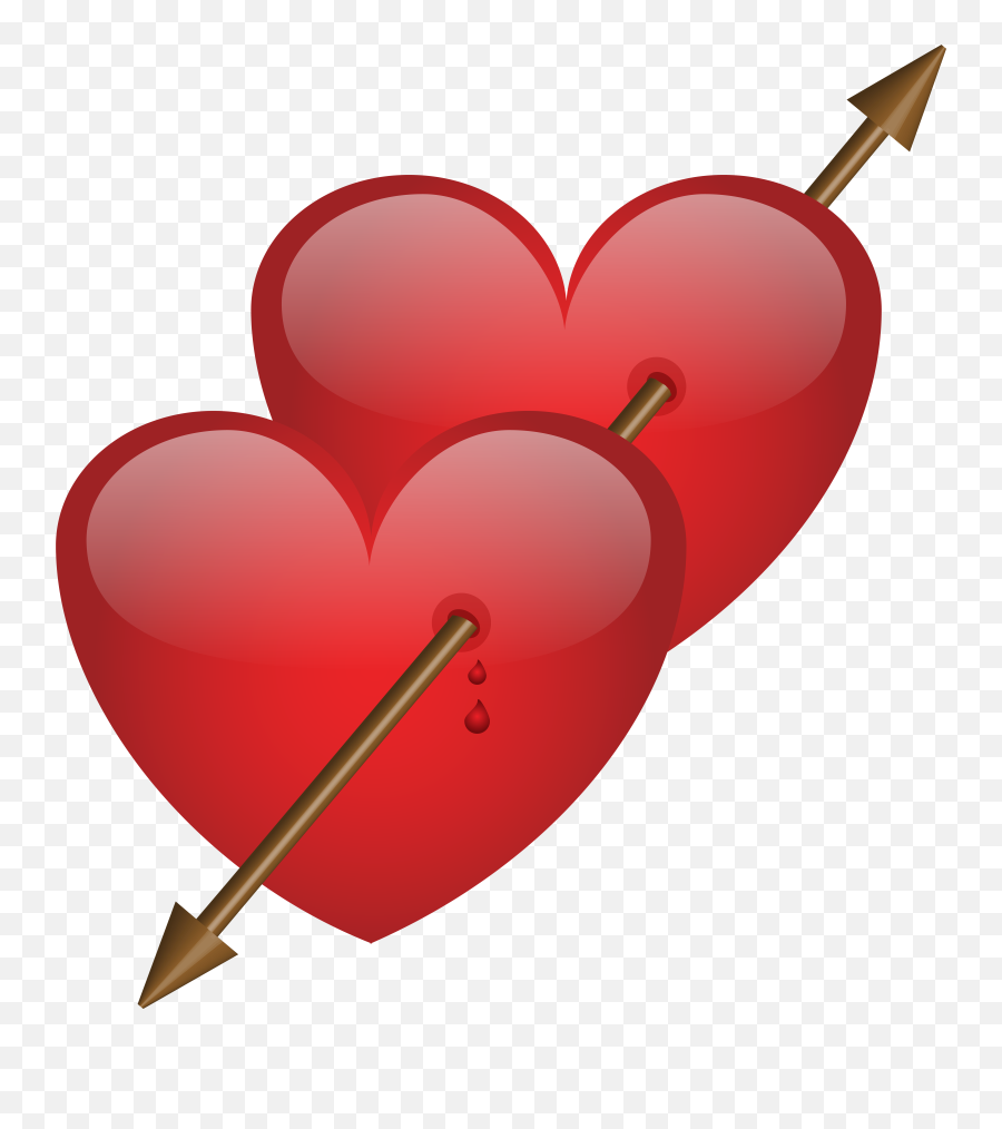 Heart Png - Hearts With Arrow Png Emoji,Heart Png