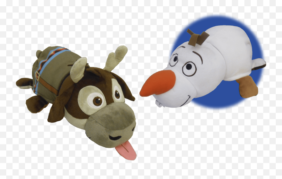 14 Disney Frozen Olaf To Sven Flipazoo 2 In 1 Plush Emoji,Frozen Characters Png